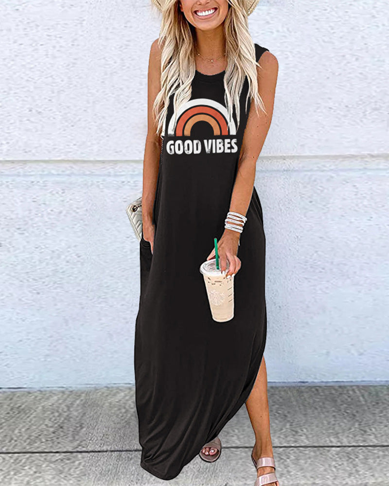 Good Vibe Maxi Dress Black