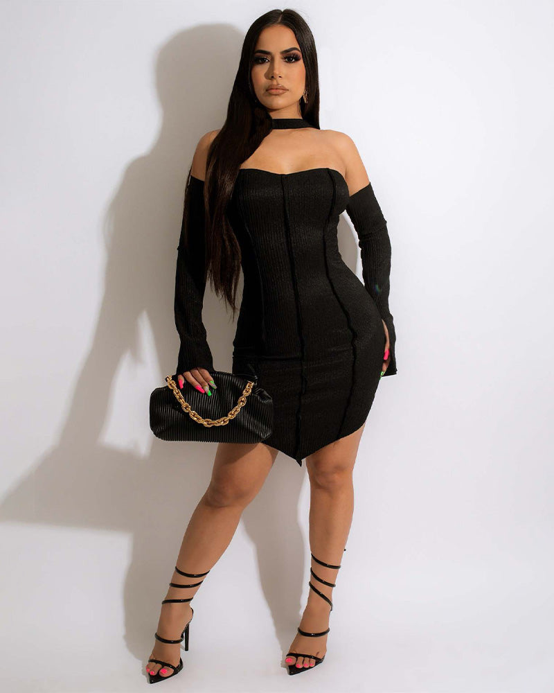 Catching His Attention Dress Black