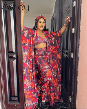 4pc Nikita Pant Set Burgundy