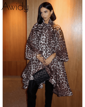 ROXY CHEETAH BLOUSE DRESS