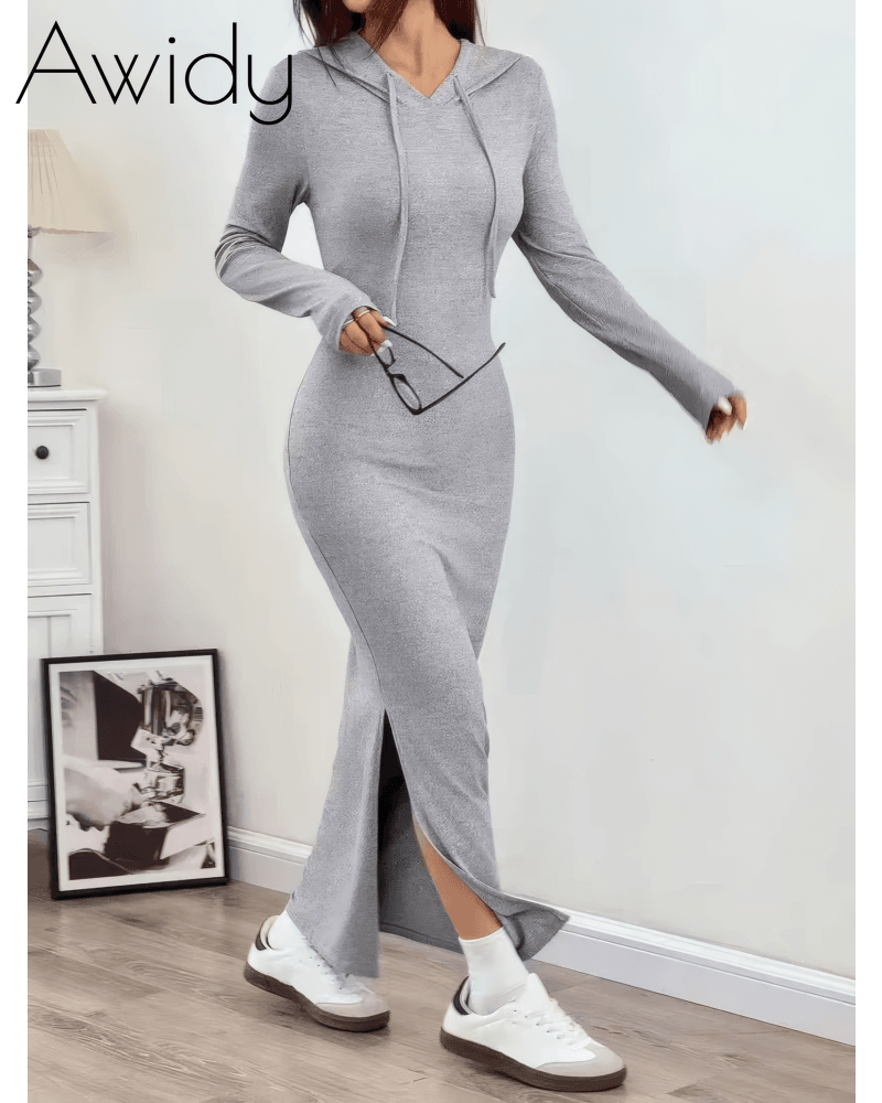 Taking A Break Hooded Maxi Dress