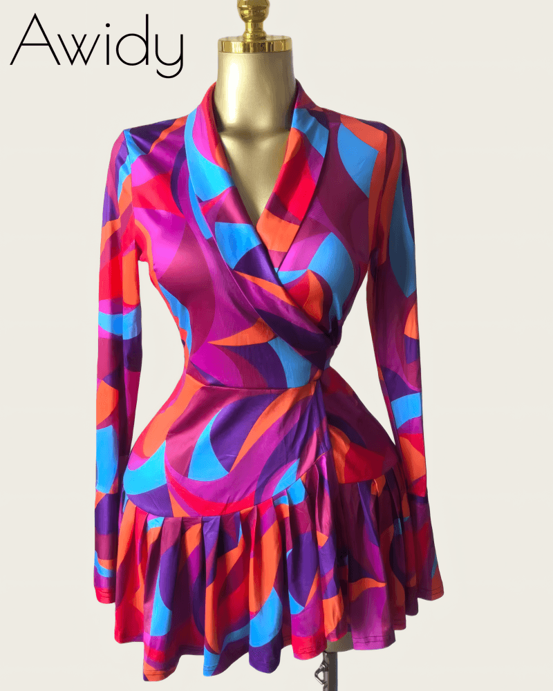 Tie-Dye Wrap Dress
