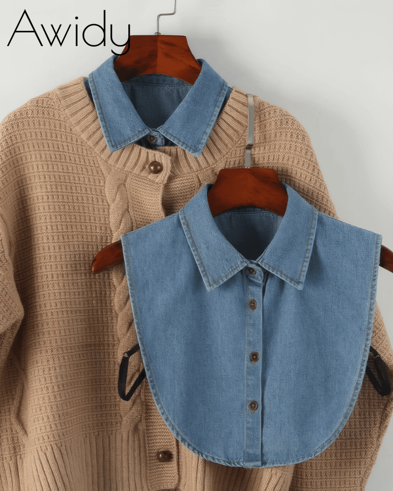 Denim False Collars