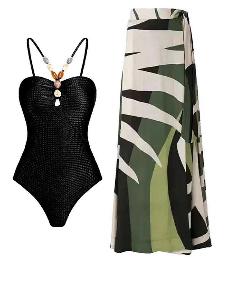 Fun In Tulum Swimsuit Set Black-1