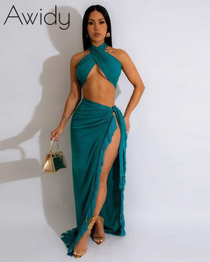 STILL YOUR BEST SKIRT SET Teal