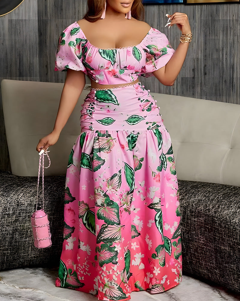 ISABELLA MAXI WRAP SKIRT SET
