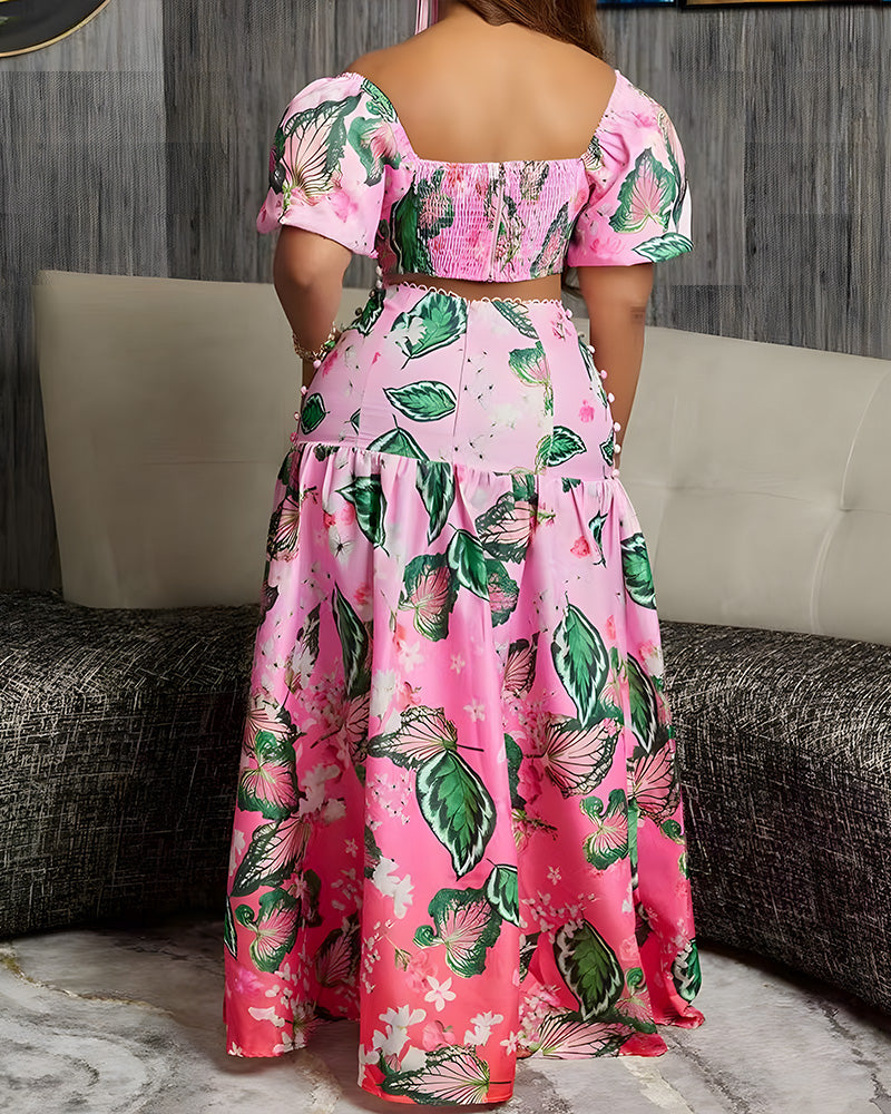 ISABELLA MAXI WRAP SKIRT SET