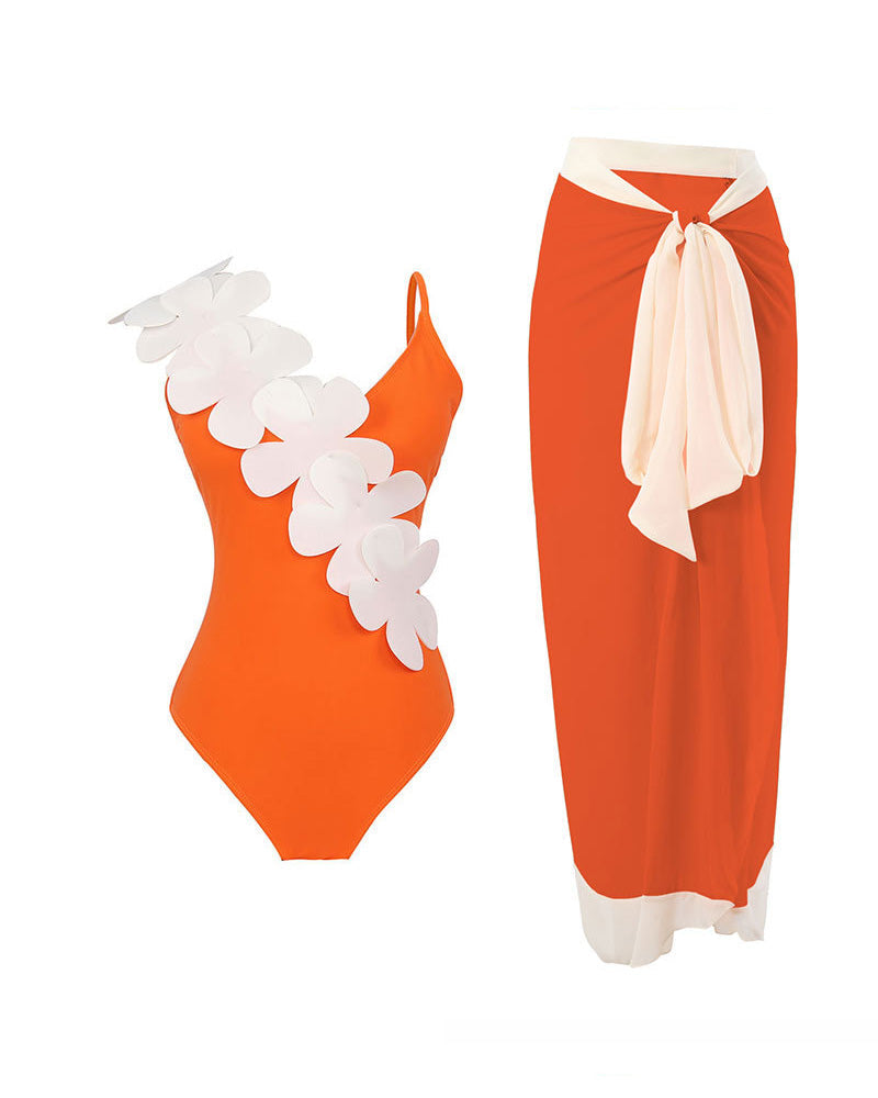 Sun Soaked Swim Set Orange-412