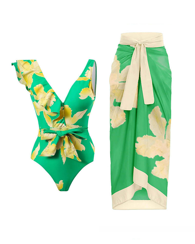 Sun Soaked Swim Set Green-412