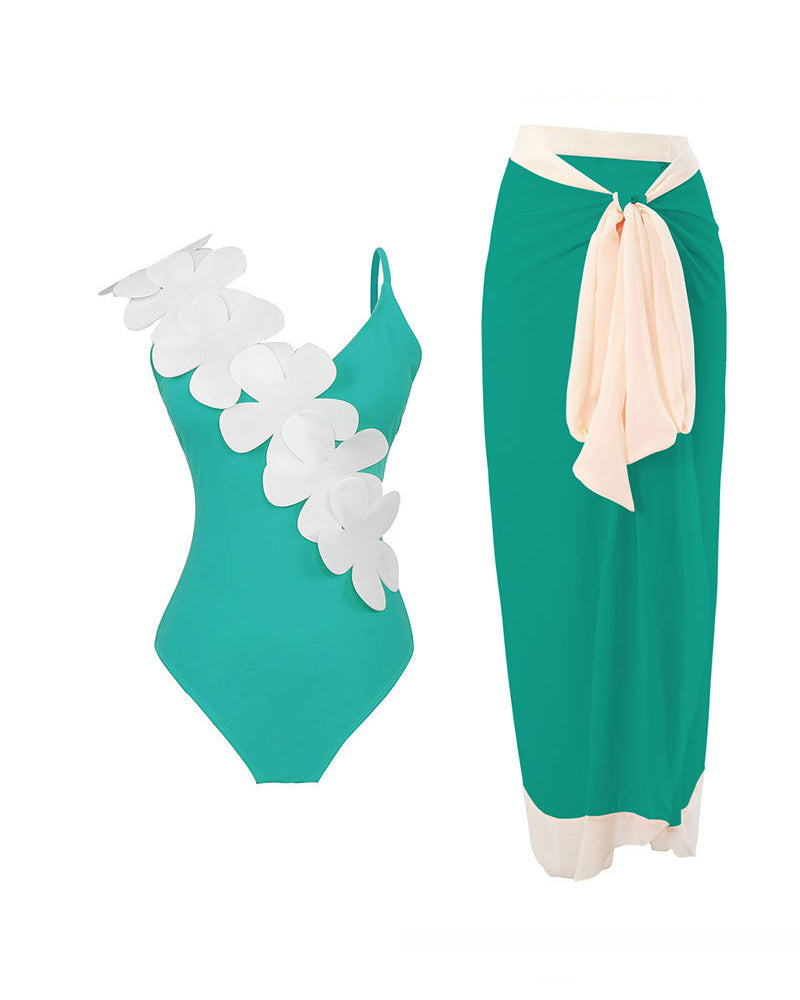 Sun Soaked Swim Set Green-4122