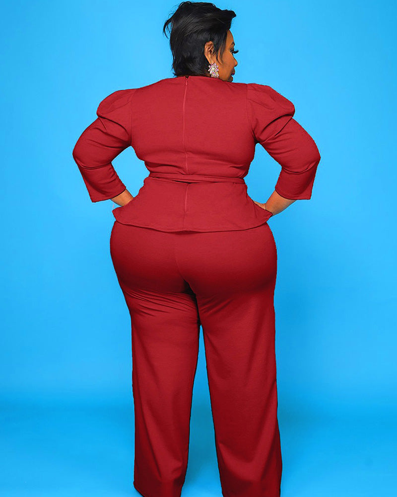 ELISA PEPLUM SET