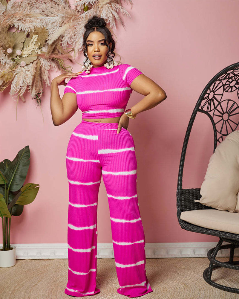 SIMONE PANTS SET Rose Red