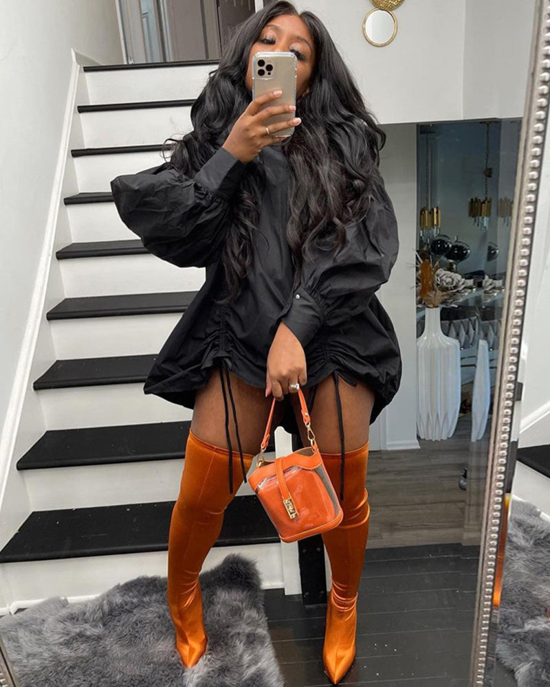 Back At It Dress Black
