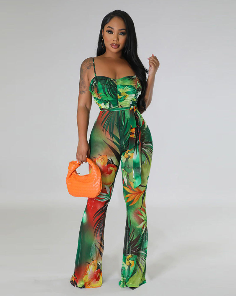 “Nights in Cabo” Jumpsuit Green