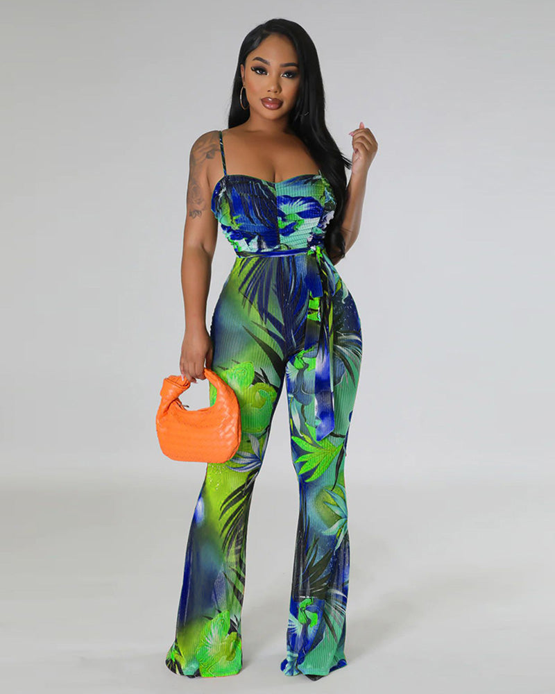 “Nights in Cabo” Jumpsuit Blue