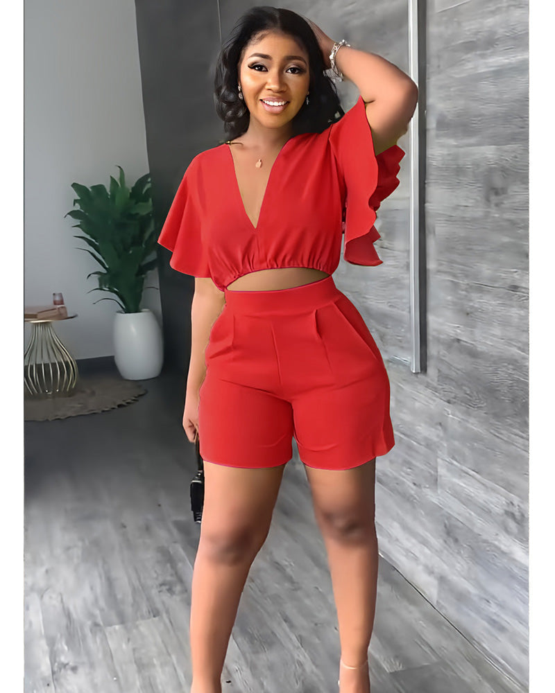 Iyeshia Short Set Red