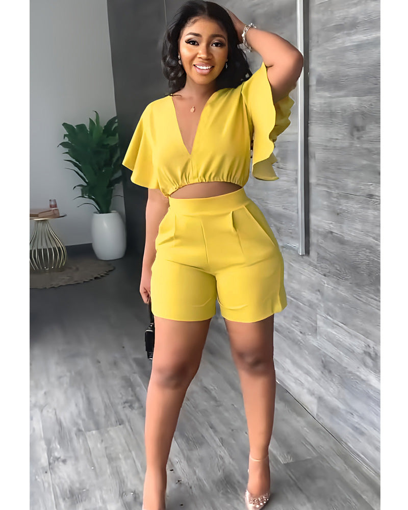 Iyeshia Short Set Yellow