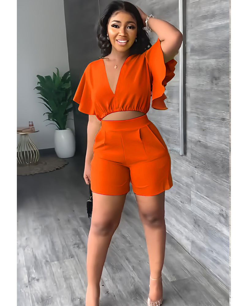 Iyeshia Short Set Orange