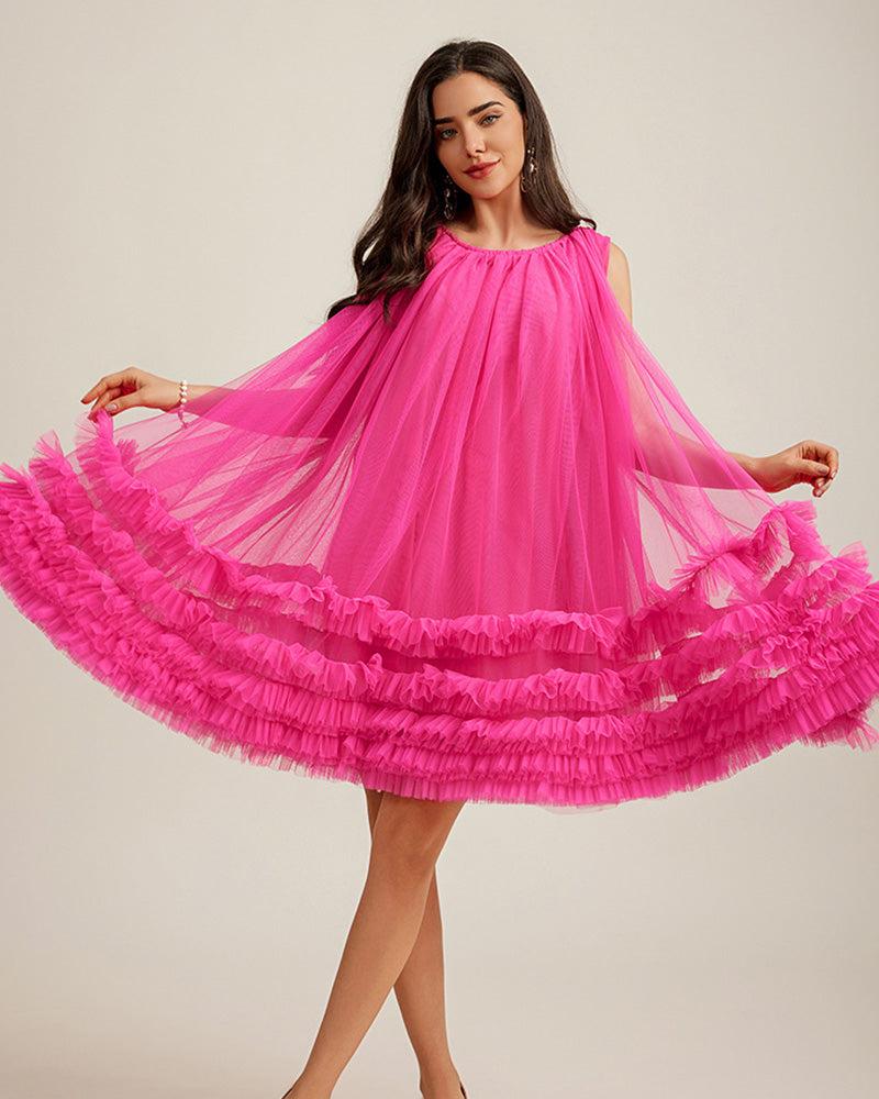 SHILAH DRESS Rose Red