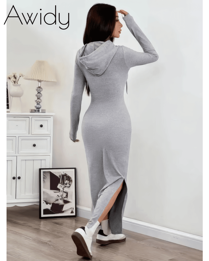 Taking A Break Hooded Maxi Dress