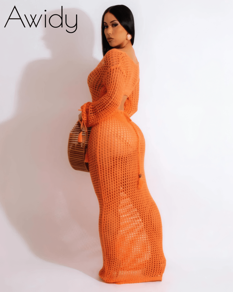 Leah Crochet Maxi Dress