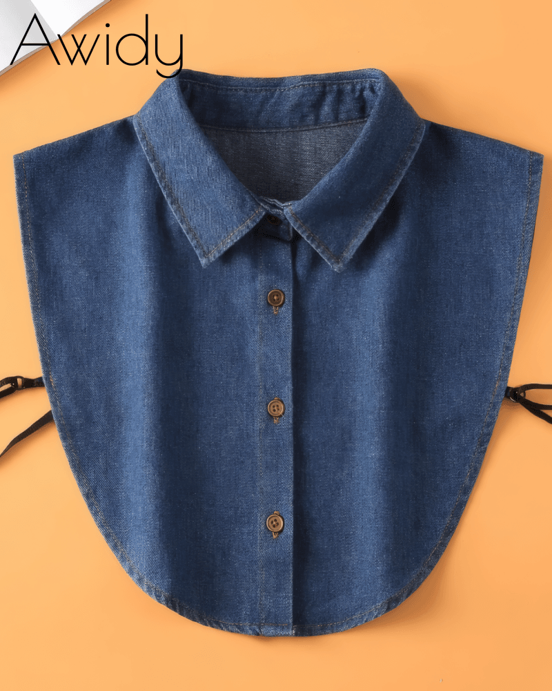 Denim False Collars