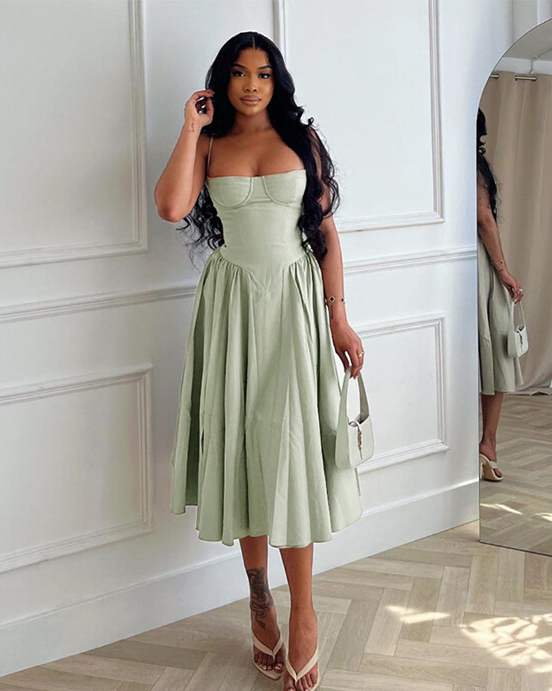 Aaria Dress Light Green