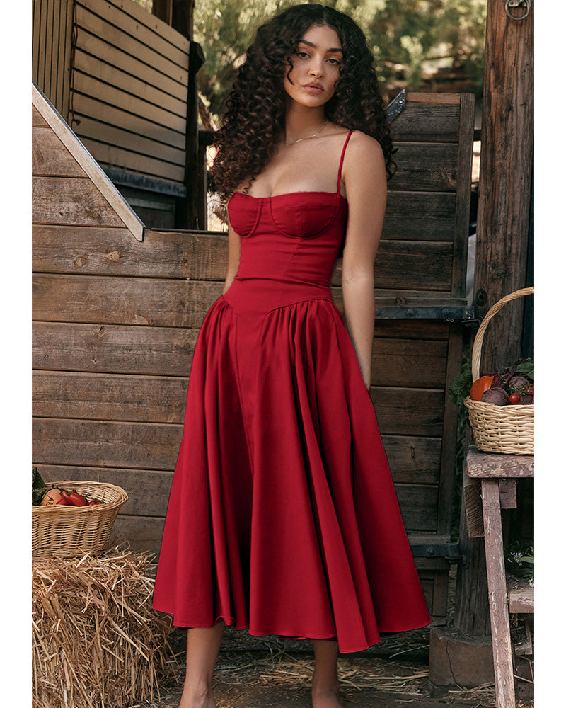 Aaria Dress Red
