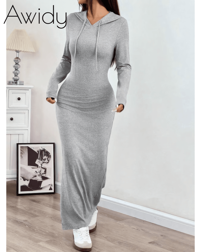 Taking A Break Hooded Maxi Dress