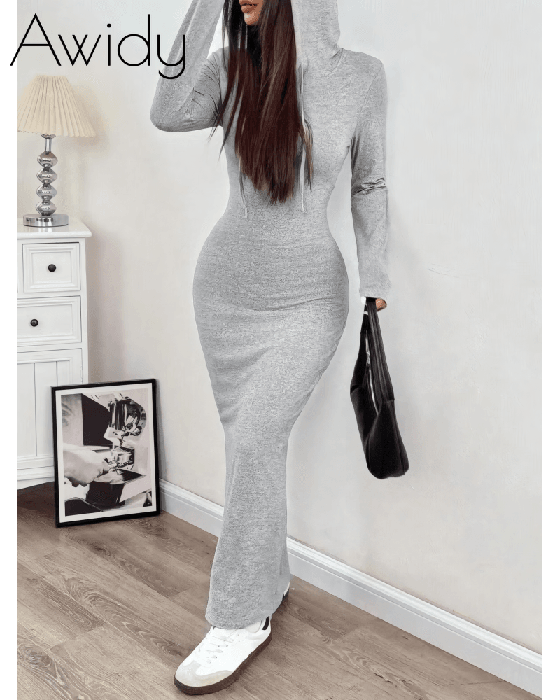 Taking A Break Hooded Maxi Dress