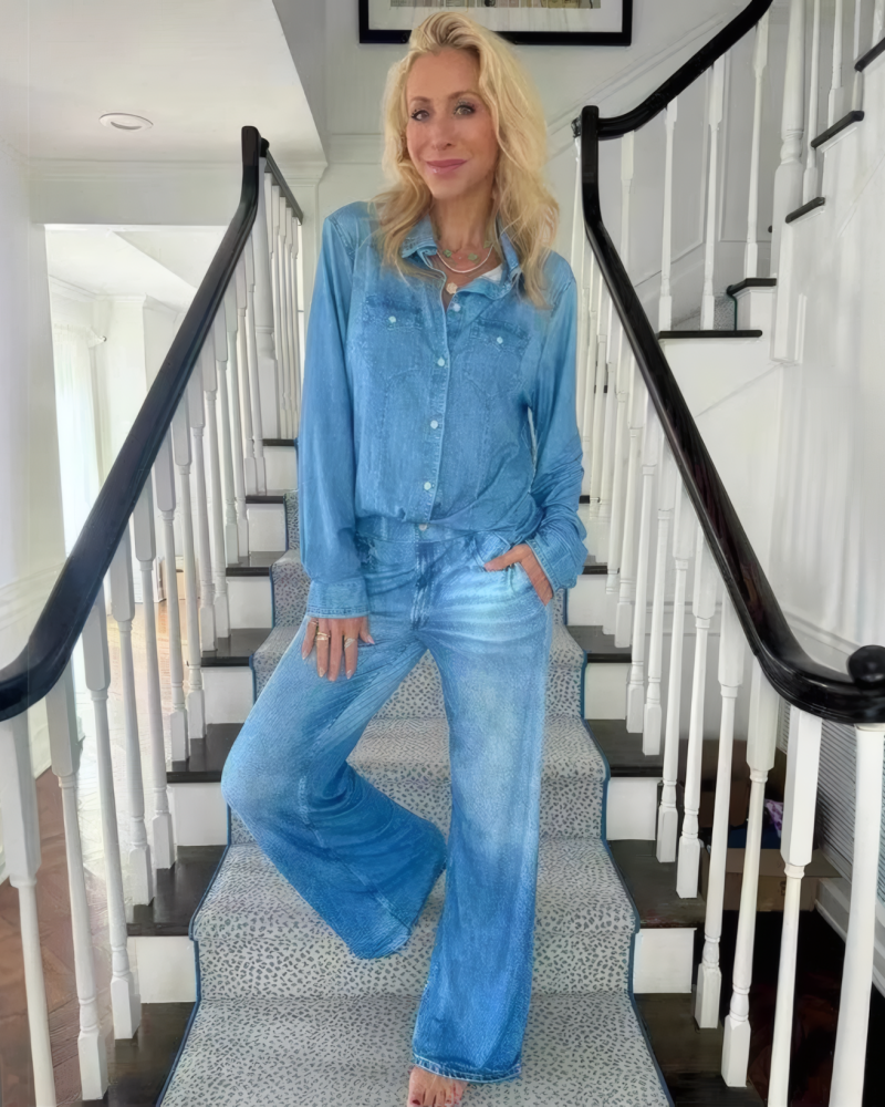 Denim Dreams Pajama Set