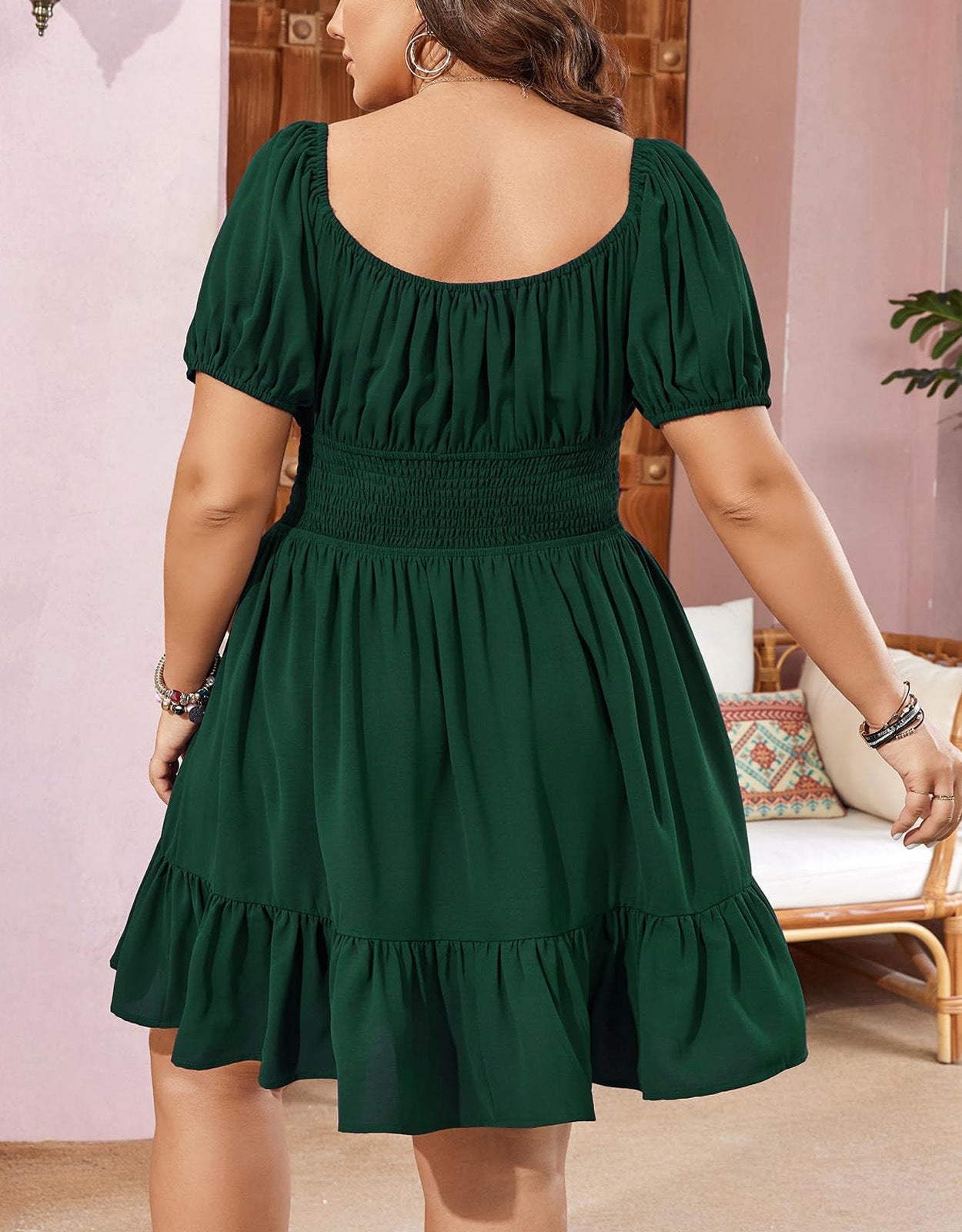 Plus Size Bubble Dress for Casual Wear