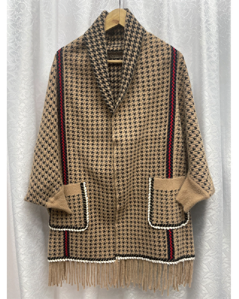 Rich Auntie Poncho Khaki One size fits to 2XL