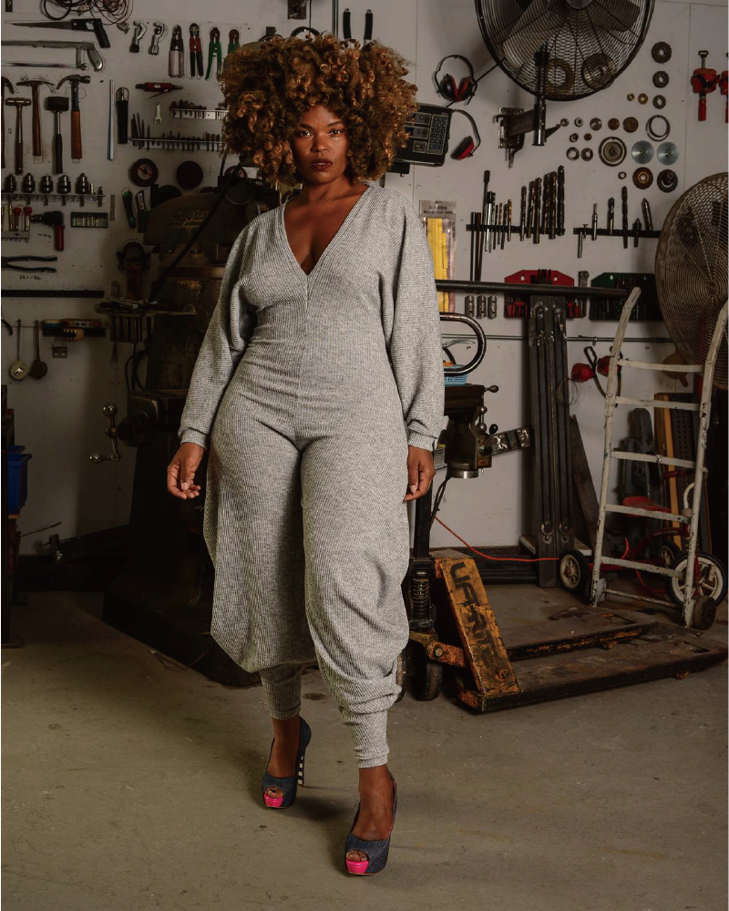 Love Me More Jumpsuit Gray