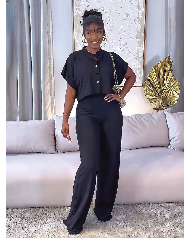 In My Era Pant Set Black