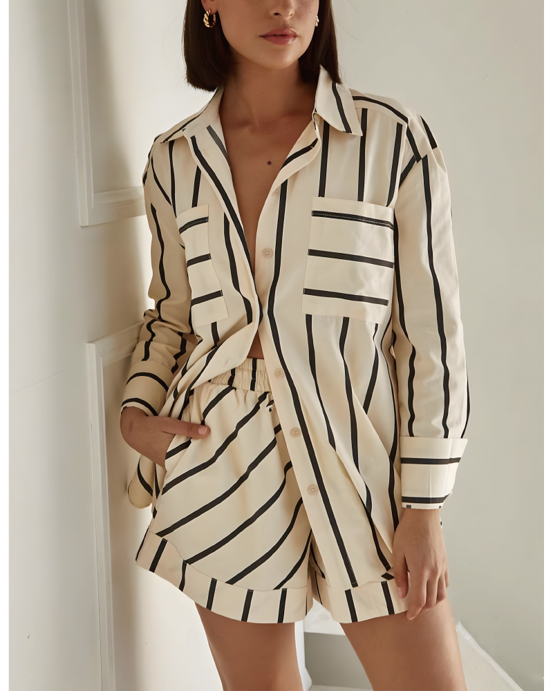 We The Free Short Set Beige