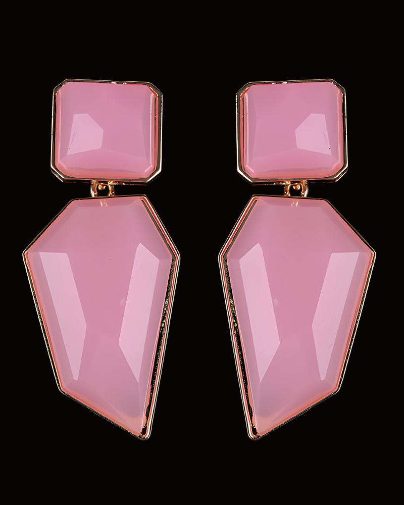 Taraji Earrings Pink