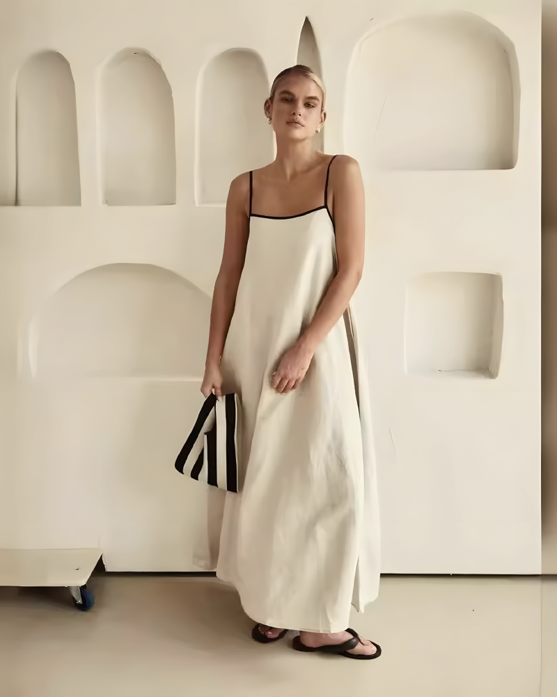 TOWER LINNEN DRESS Cream