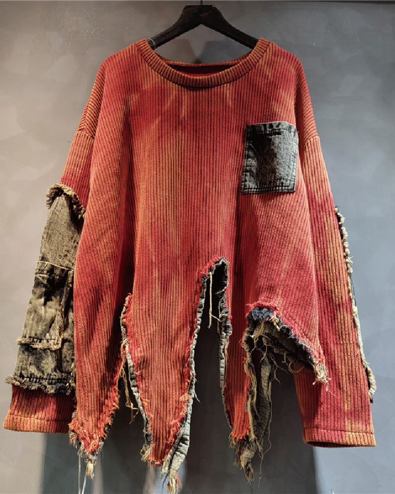 Raylee Vintage Sweater Orange One size fits up to 2XL