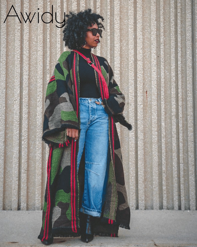 Camo Chic Wool Duster