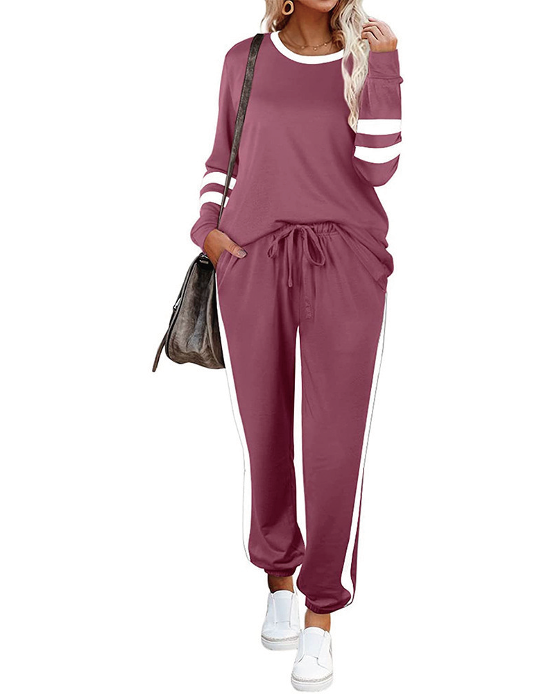 Keep Score Pant Set Pink