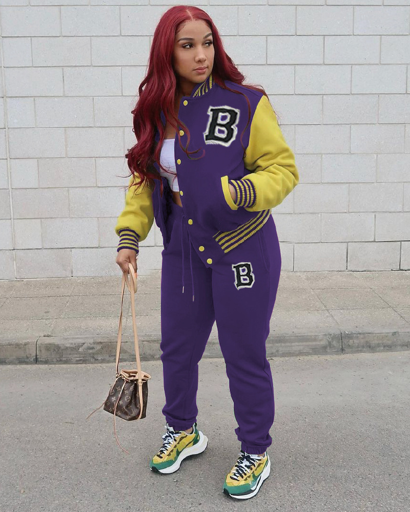 Bailey Pant Set Purple