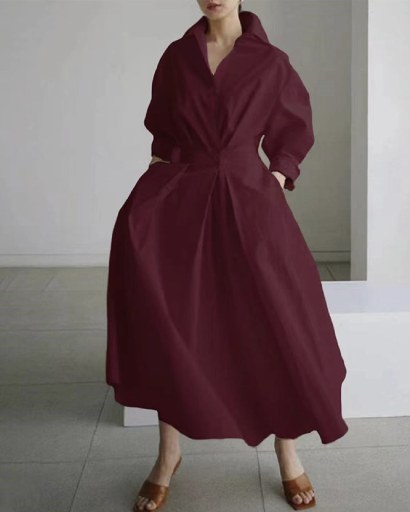 CLASSY SASSY DRESS Burgundy