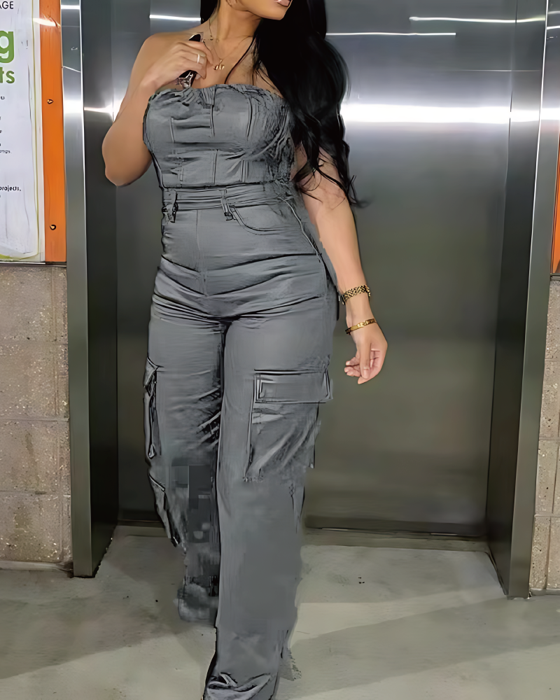 Rock With You Jumpsuit Grey
