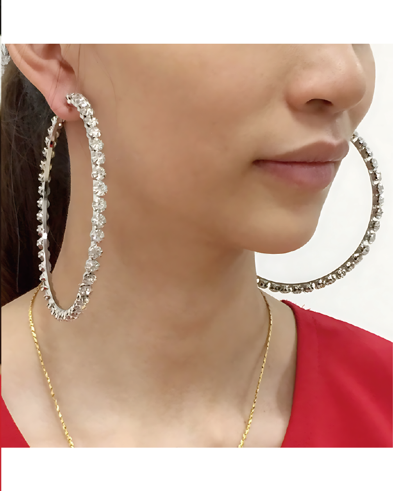 Bling Hoops Silver