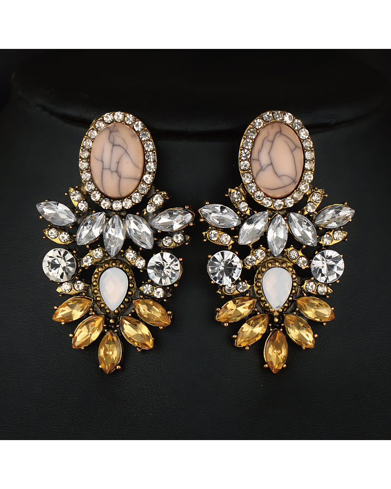 Bedazzle Me Earrings Pink