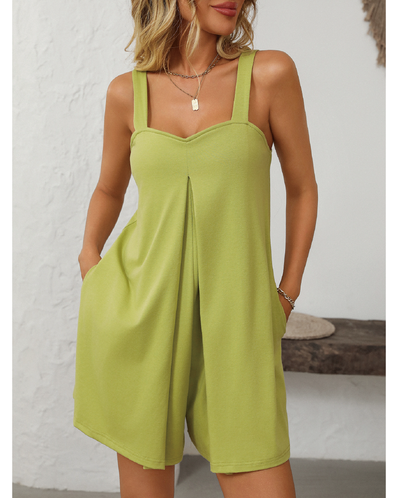 Nina Babe Romper Chartreuse