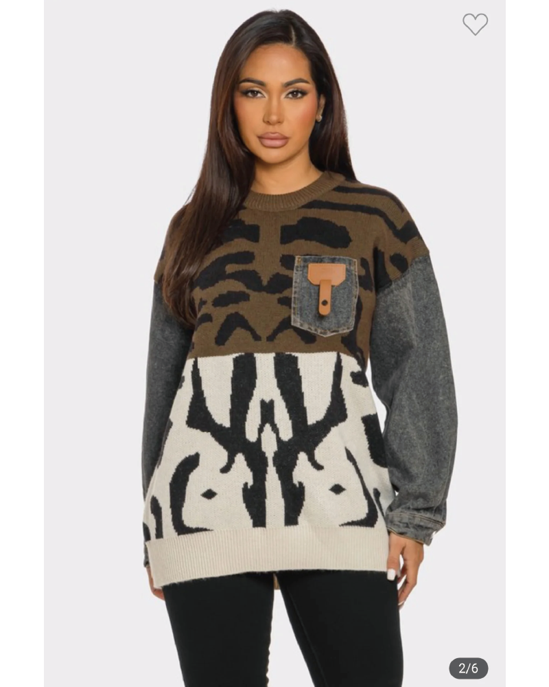 Meena Sweater Coffee One size