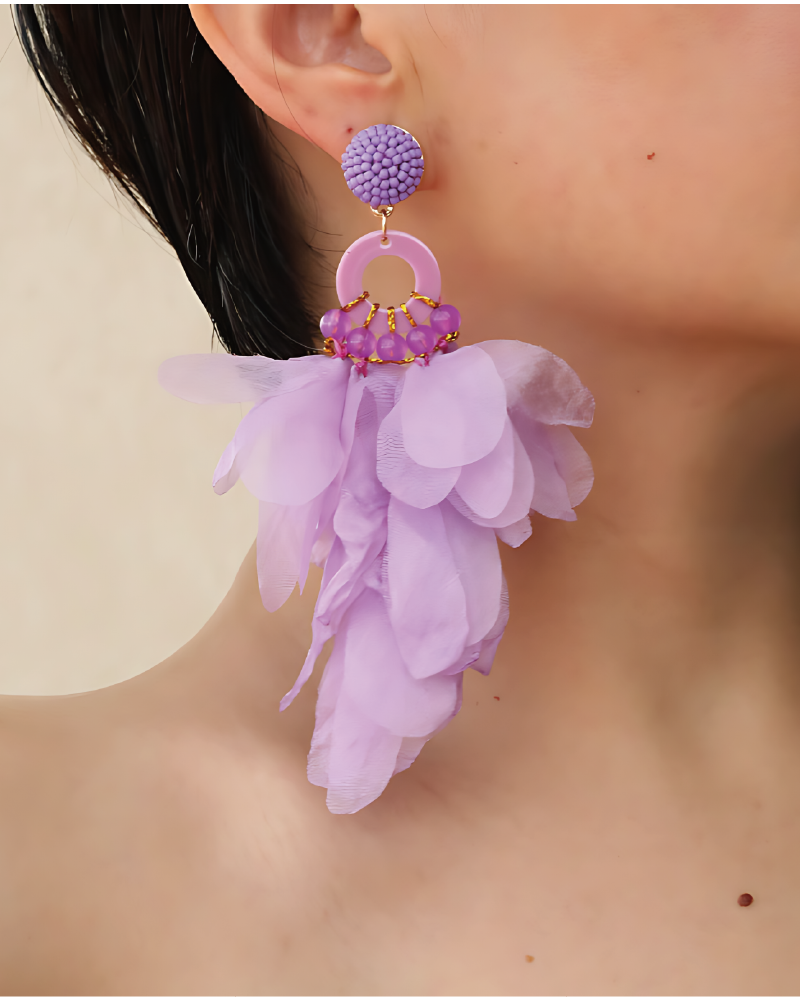 Fairy Love Earrings Purple