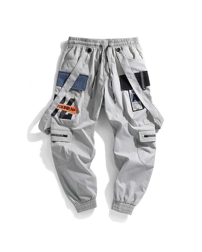 "No Choice" Unisex Streetwear Tactical Joggers Grey